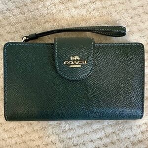 Coach Tech Wallet - Dark Amazon Green
